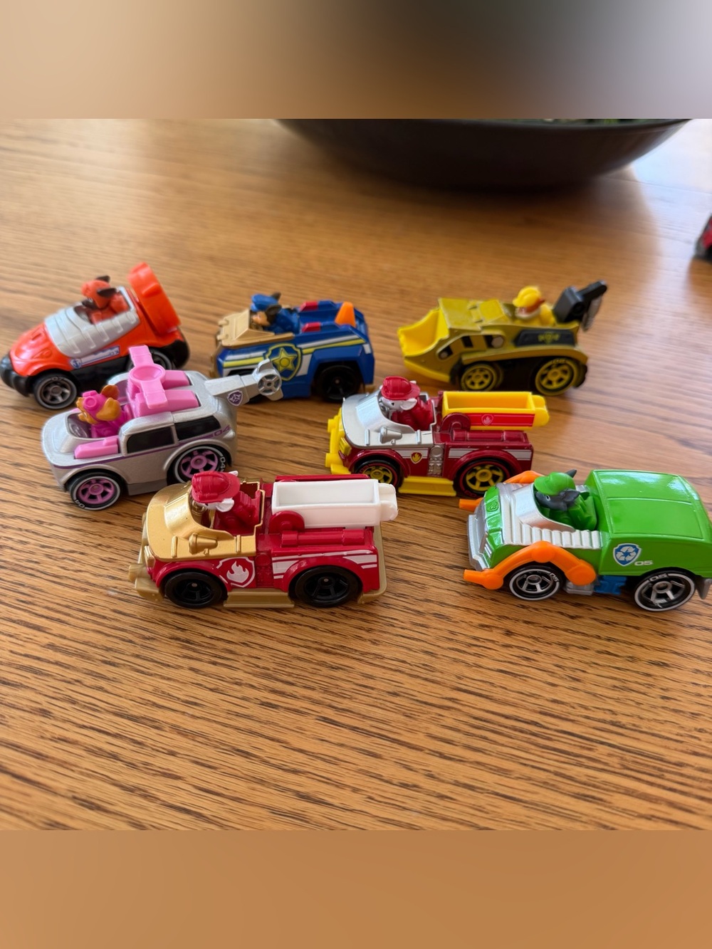 Paw Patrol Mighty Pups True Metal Diecast Cars Lot of 7